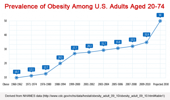 Obesity 1960 - 2030